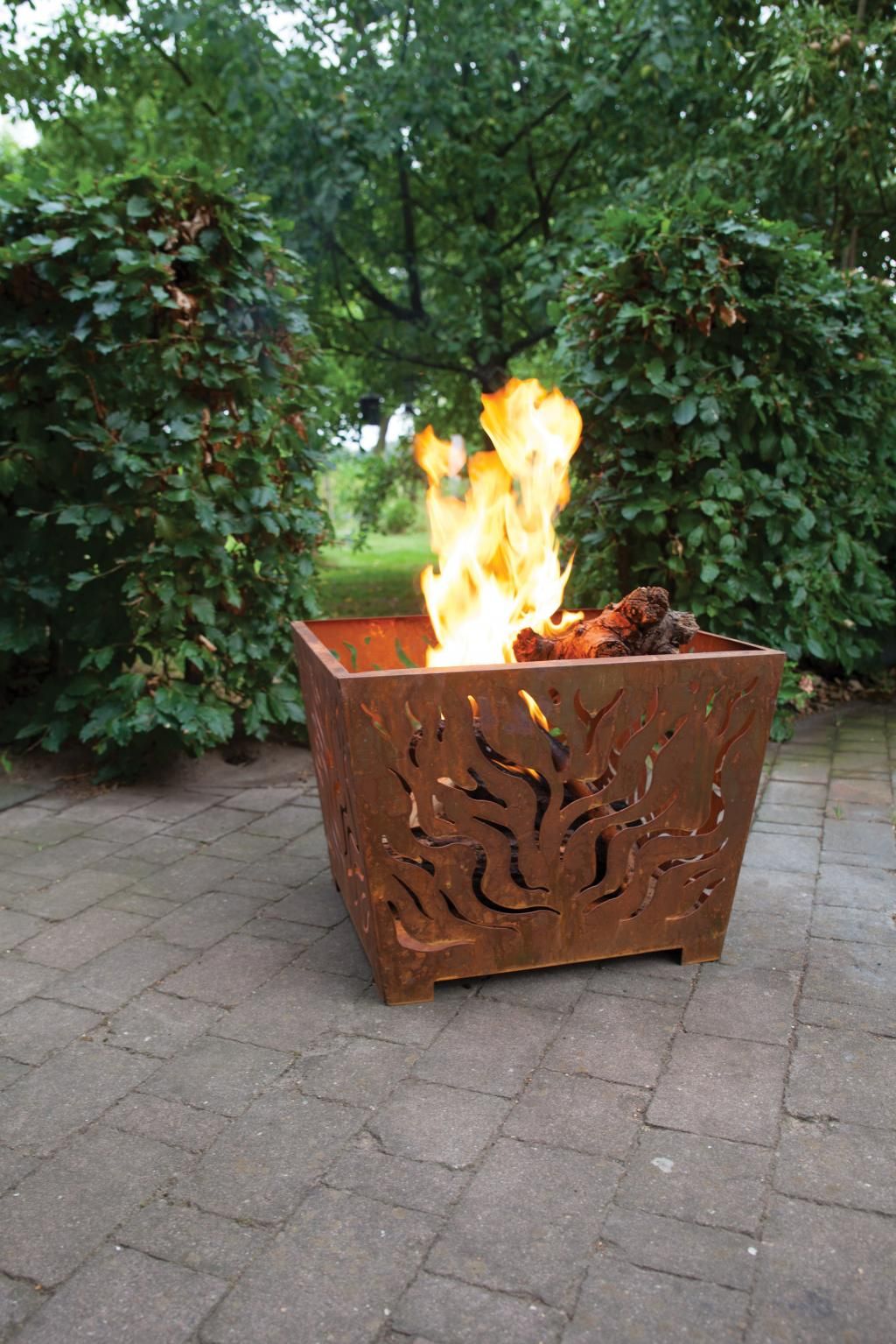 Esschert Firepit Square Rust (Medium)