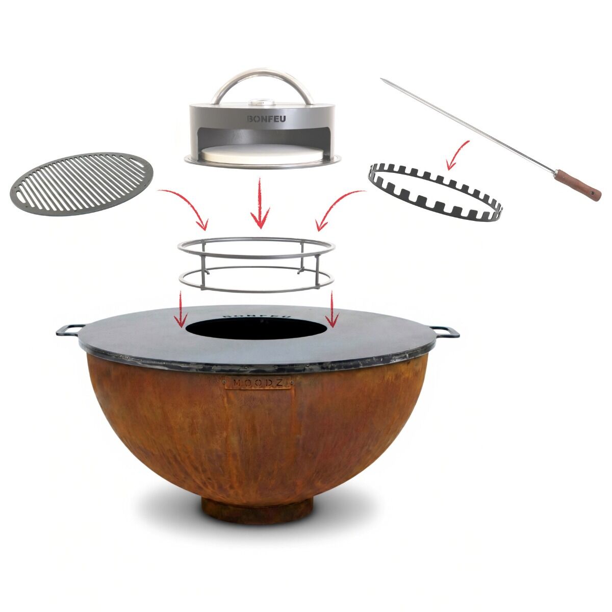 MOODZ fire bowl Dome 60 cm