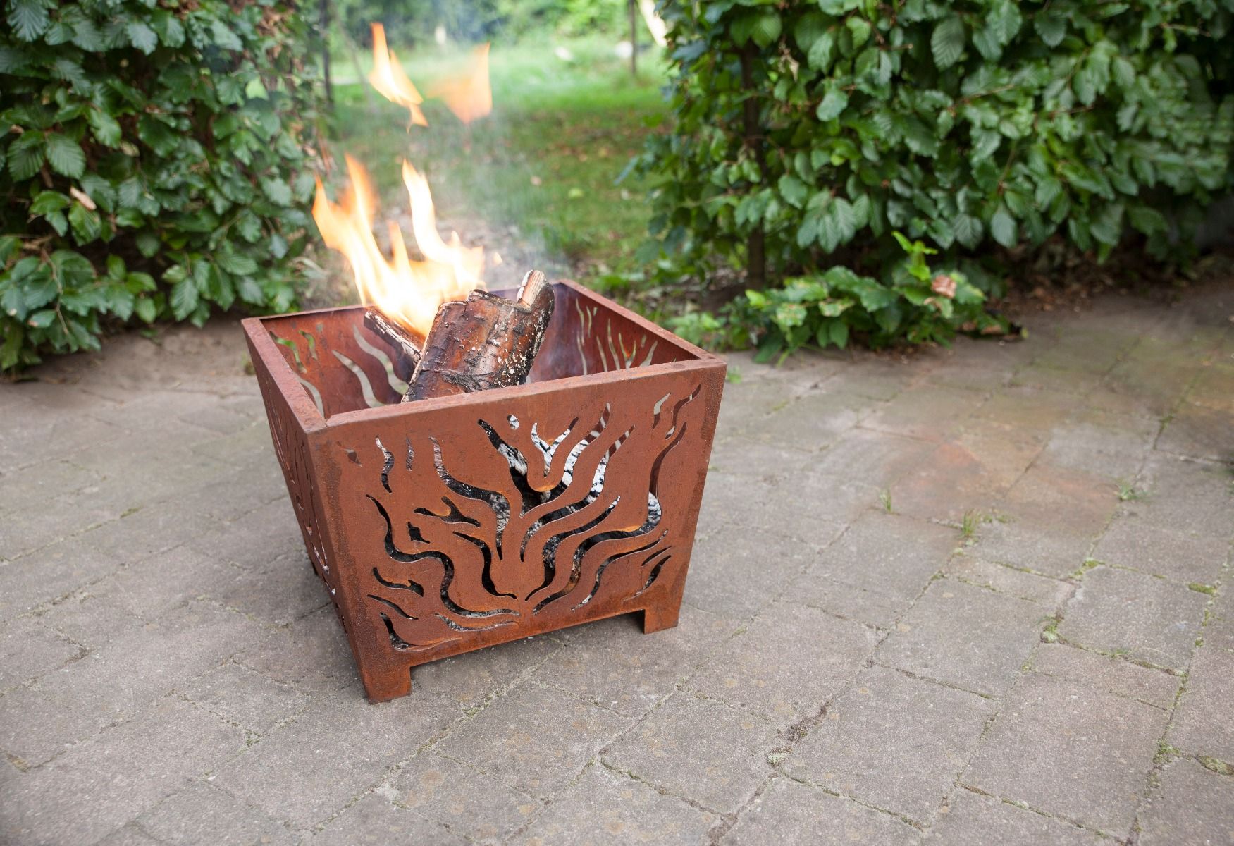Esschert Firepit Square Rust (Small)