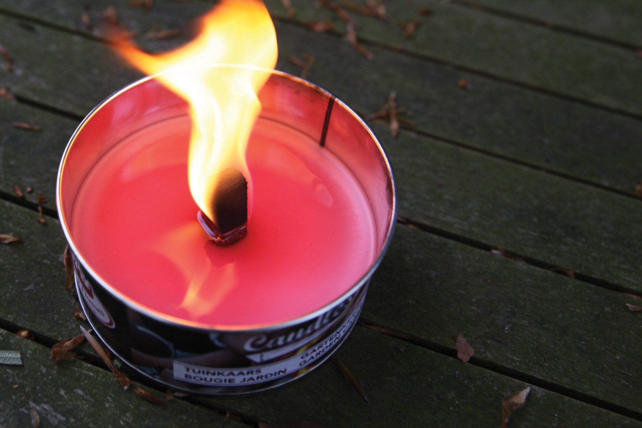 Esschert garden candle in tin M (set of 4)