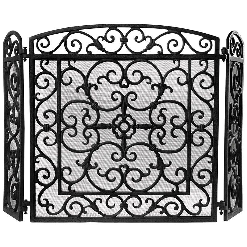 Esschert Fireplace Screen Black