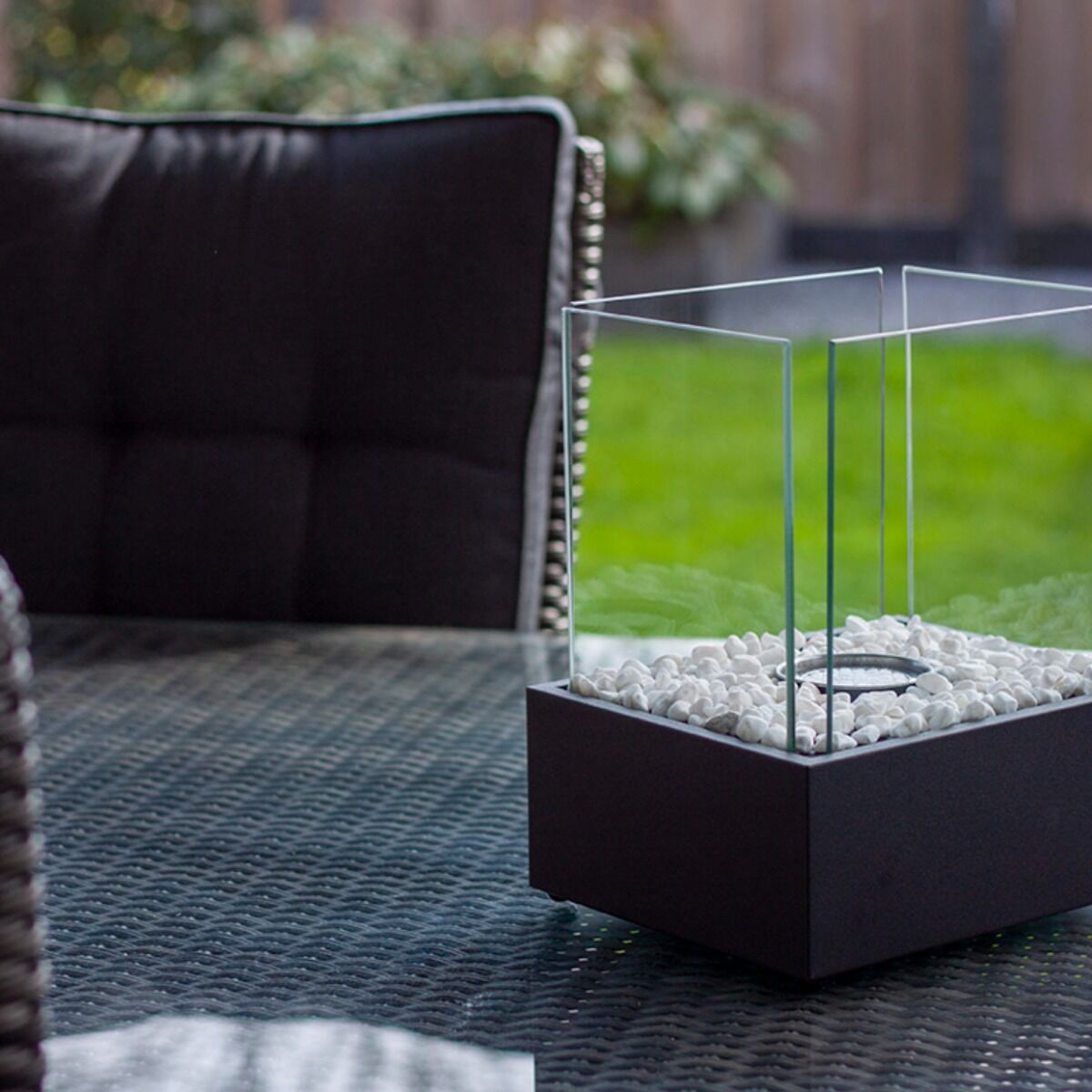 Esschert Bioethanol Table Fireplace Rectangular Black
