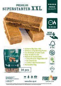 Fire-Up Firelighters XXL (34 pieces)