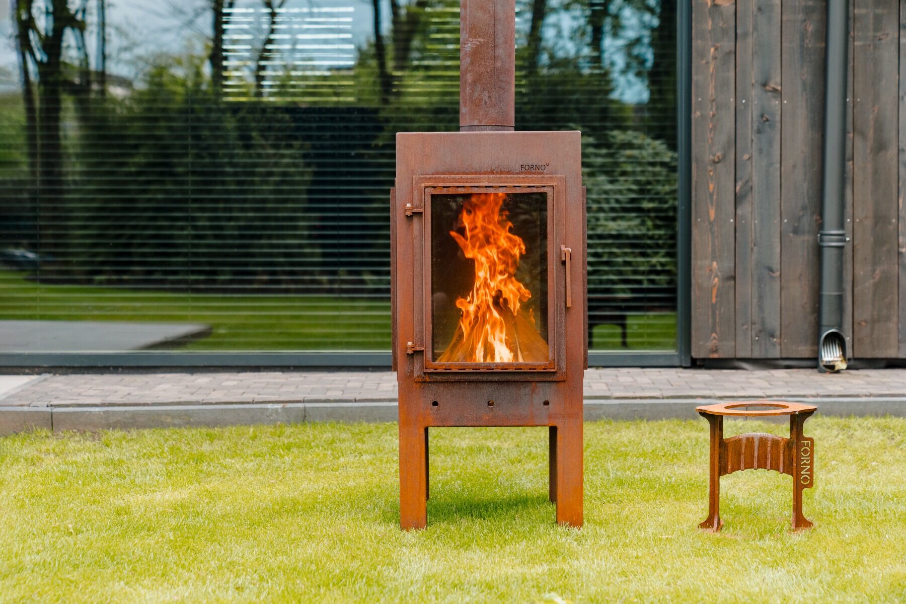 FORNO Fireplace Digna XL CortenSteel