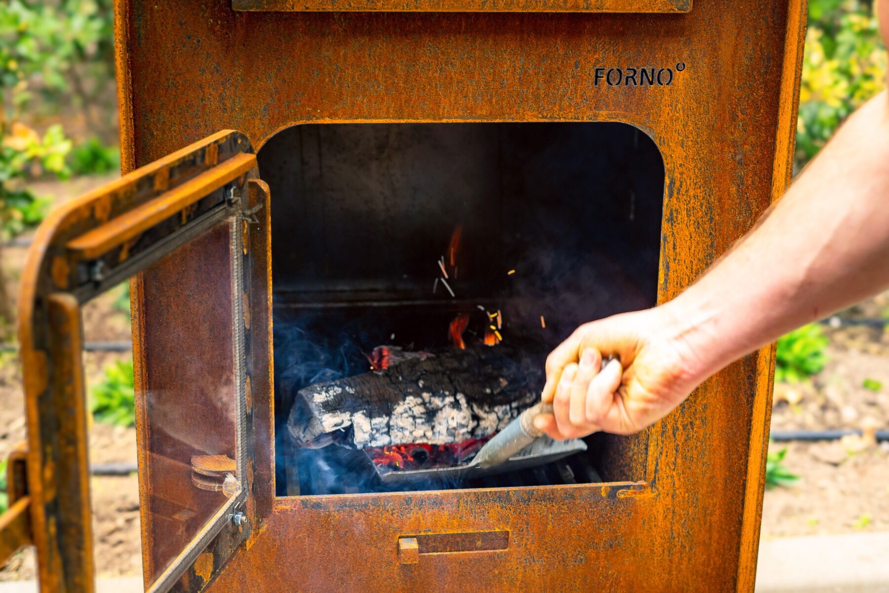 FORNO Fireplace Gap CortenSteel