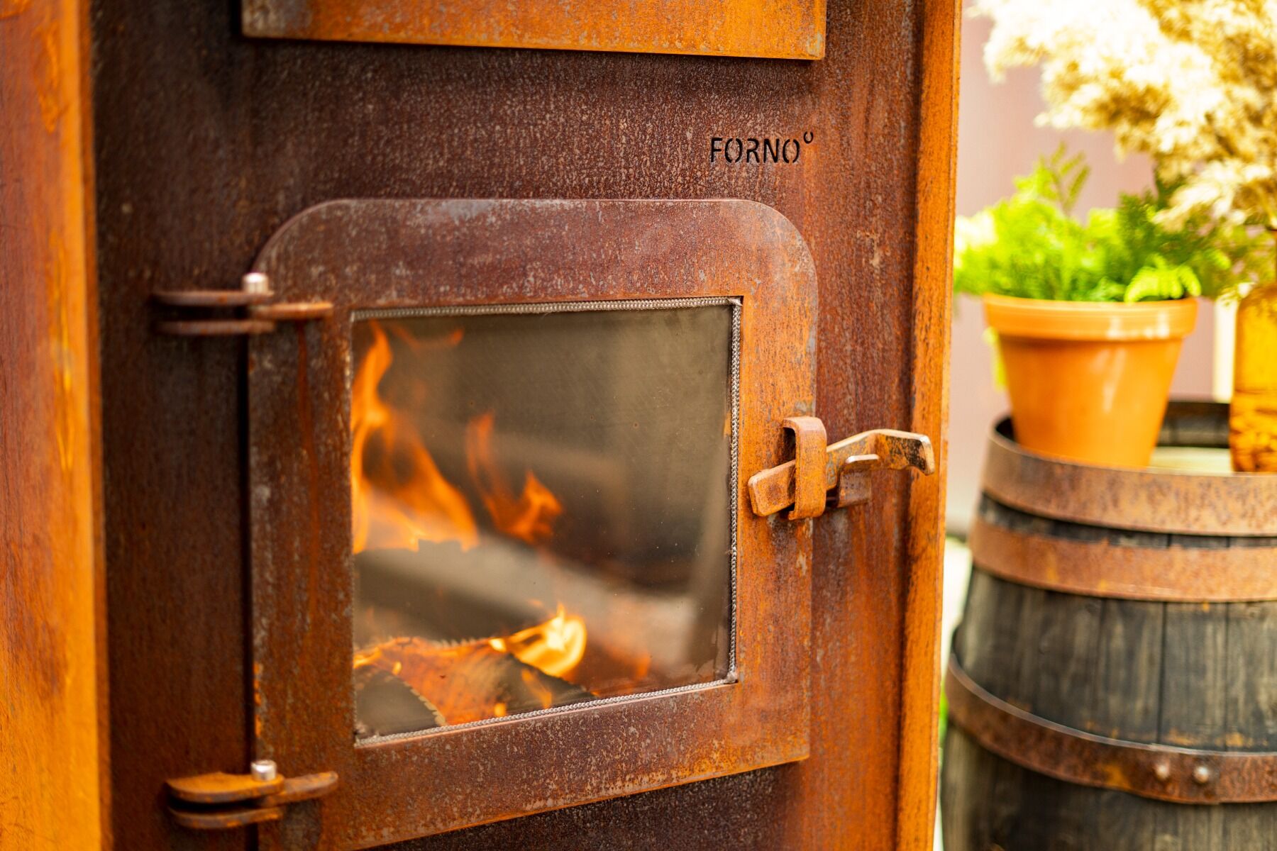 FORNO Fireplace Gap CortenSteel