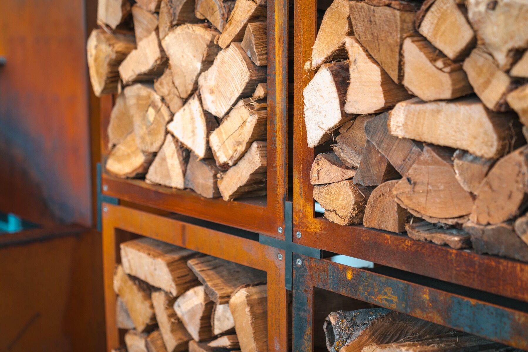 FORNO Wood Storage BHS CortenSteel