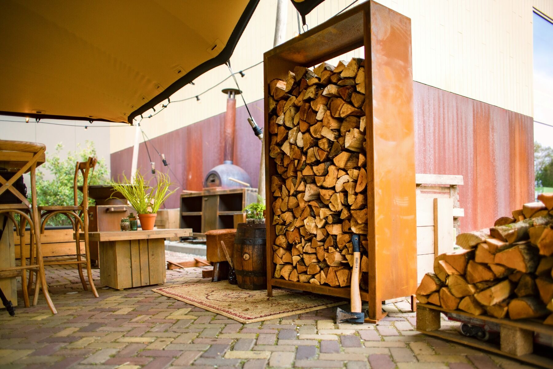 FORNO Wood Storage CortenSteel (7 sizes)