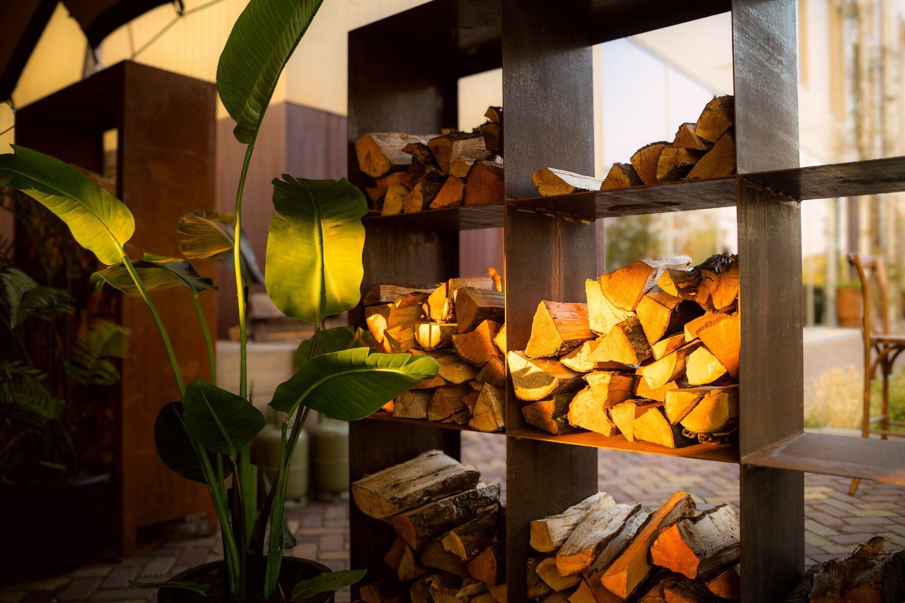 FORNO Wood Storage BHS CortenSteel