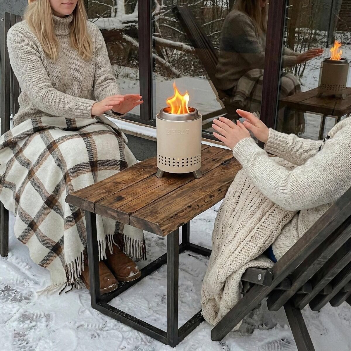 HEAT smokeless fire pit Rokfri small