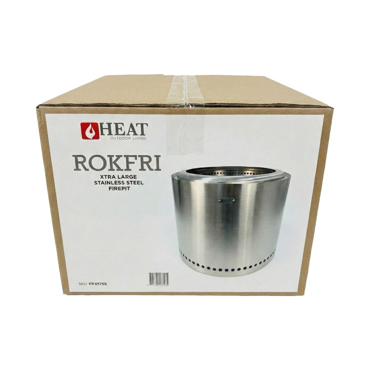 HEAT Smokeless Fire Pit Rokfri Xlarge Stainless Steel