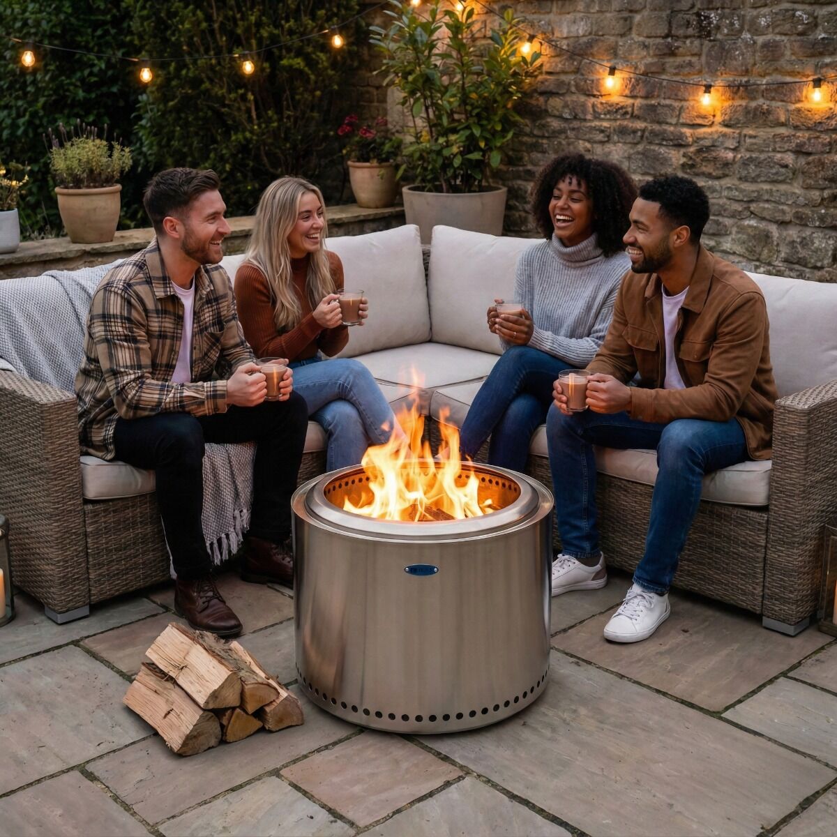 HEAT Smokeless Fire Pit Rokfri Xlarge Stainless Steel