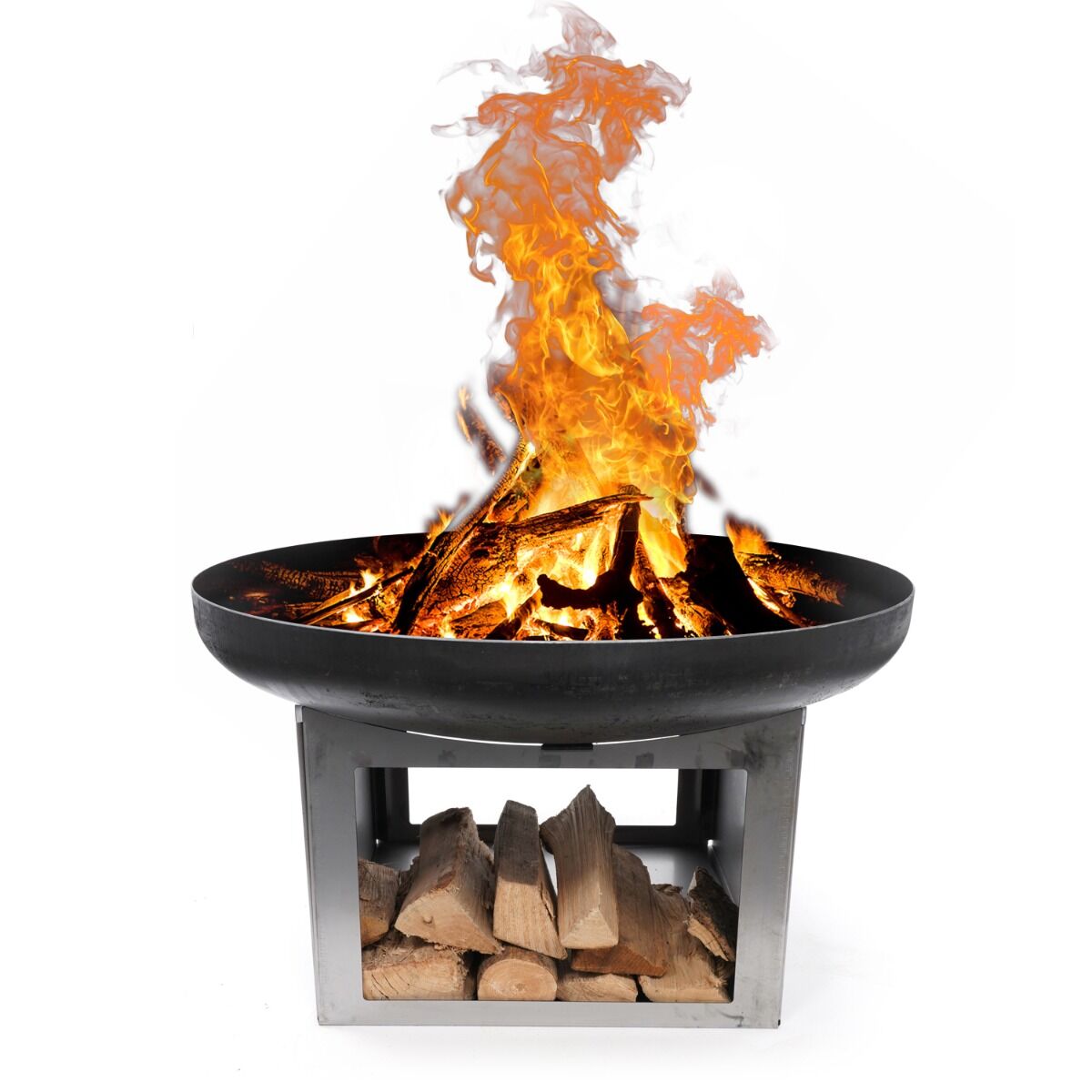 HEAT Fire Bowl Fresvik with Wood Storage