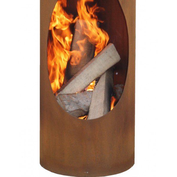 GardenMaxX Masaya Corten Fireplace