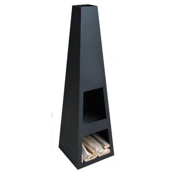 GardenMaxX Vilos XL Black Fireplace