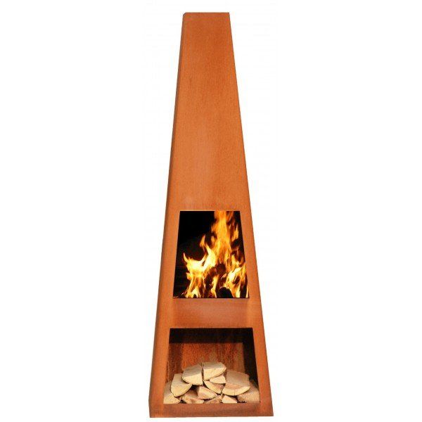 GardenMaxX Vilos XL Corten Fireplace