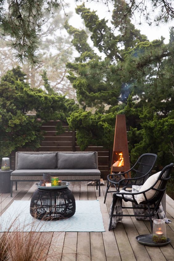 GardenMaxX Chacana XL Corten Fireplace