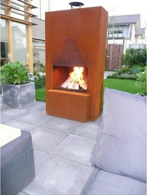 GardenMaxX Pinacate Corten Fireplace