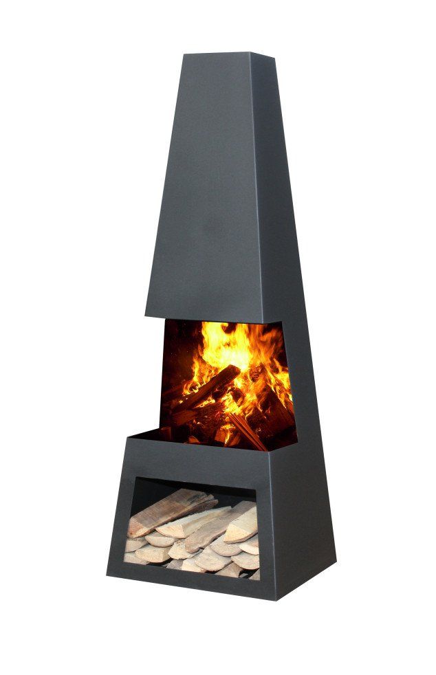 GardenMaxX Pular Black Fireplace