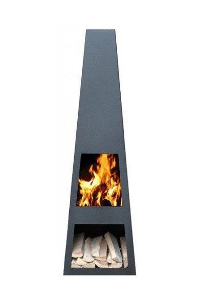 GardenMaxX Vilos Black Fireplace