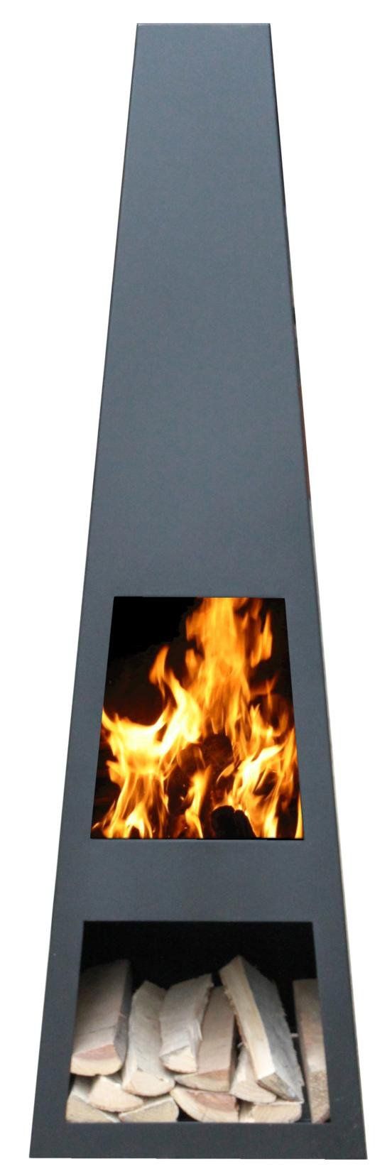 GardenMaxX Vilos XL Black Fireplace