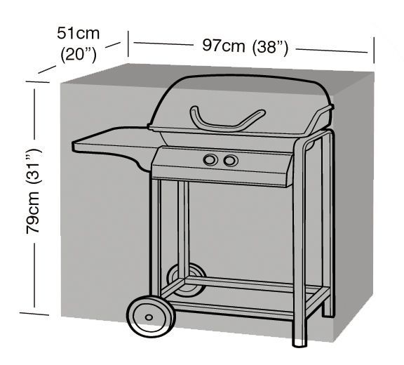 Garland Barbecue cover (97x51x79cm) black