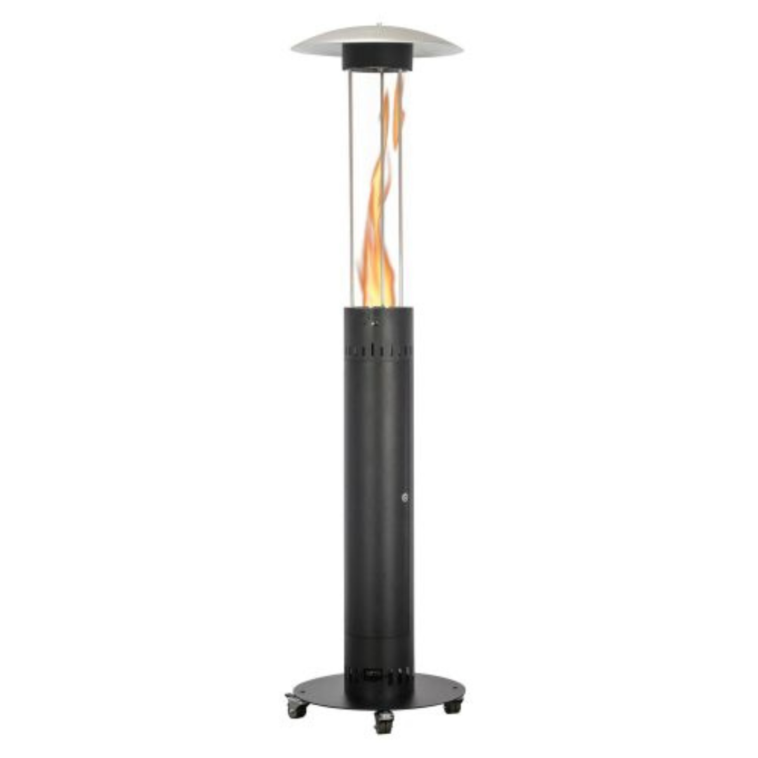 Green Flame Pellet Heater Round