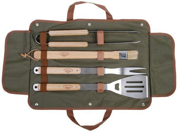 Esschert 4-piece BBQ Tool Set with Bag