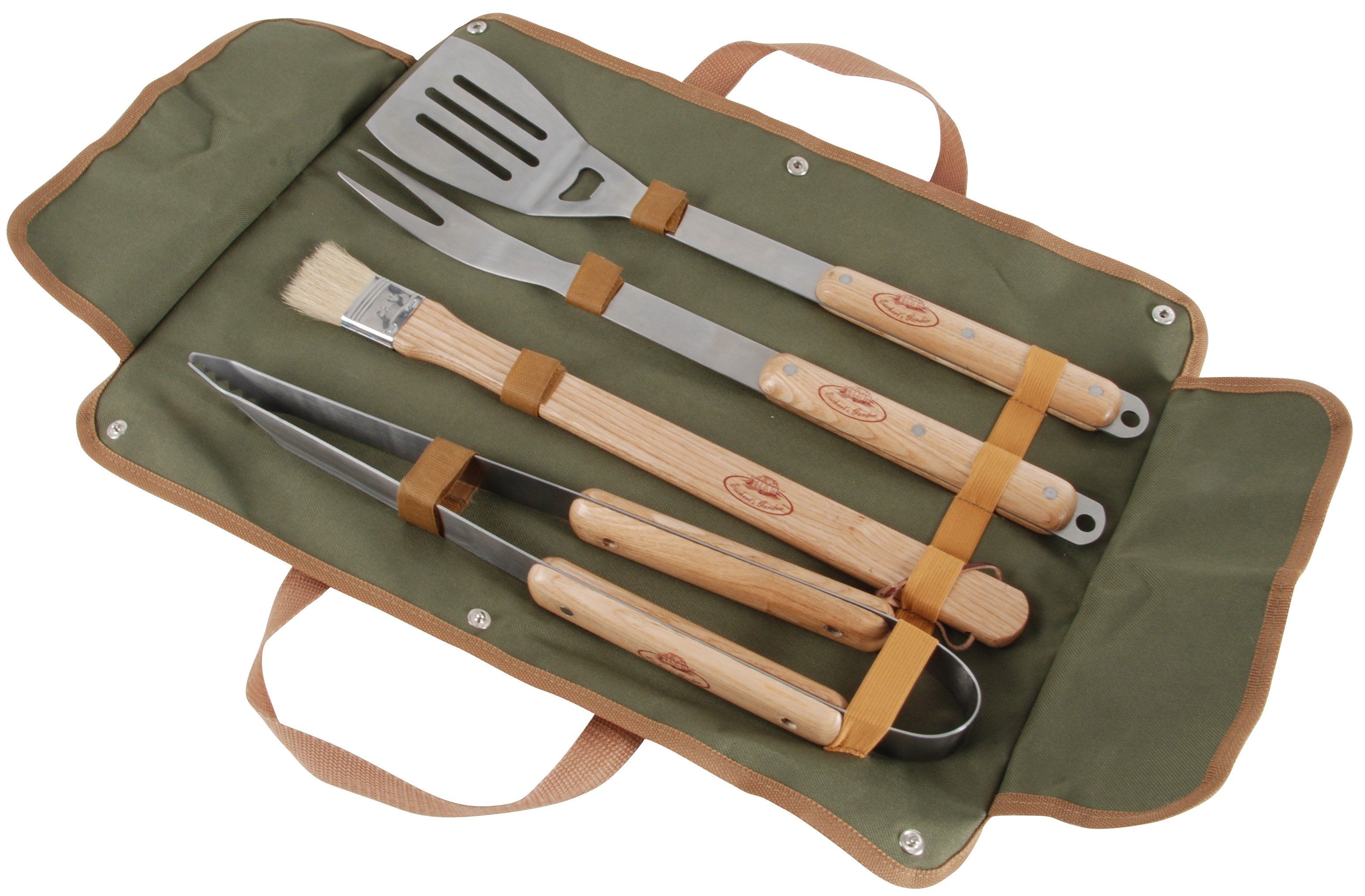 Esschert 4-piece BBQ Tool Set with Bag