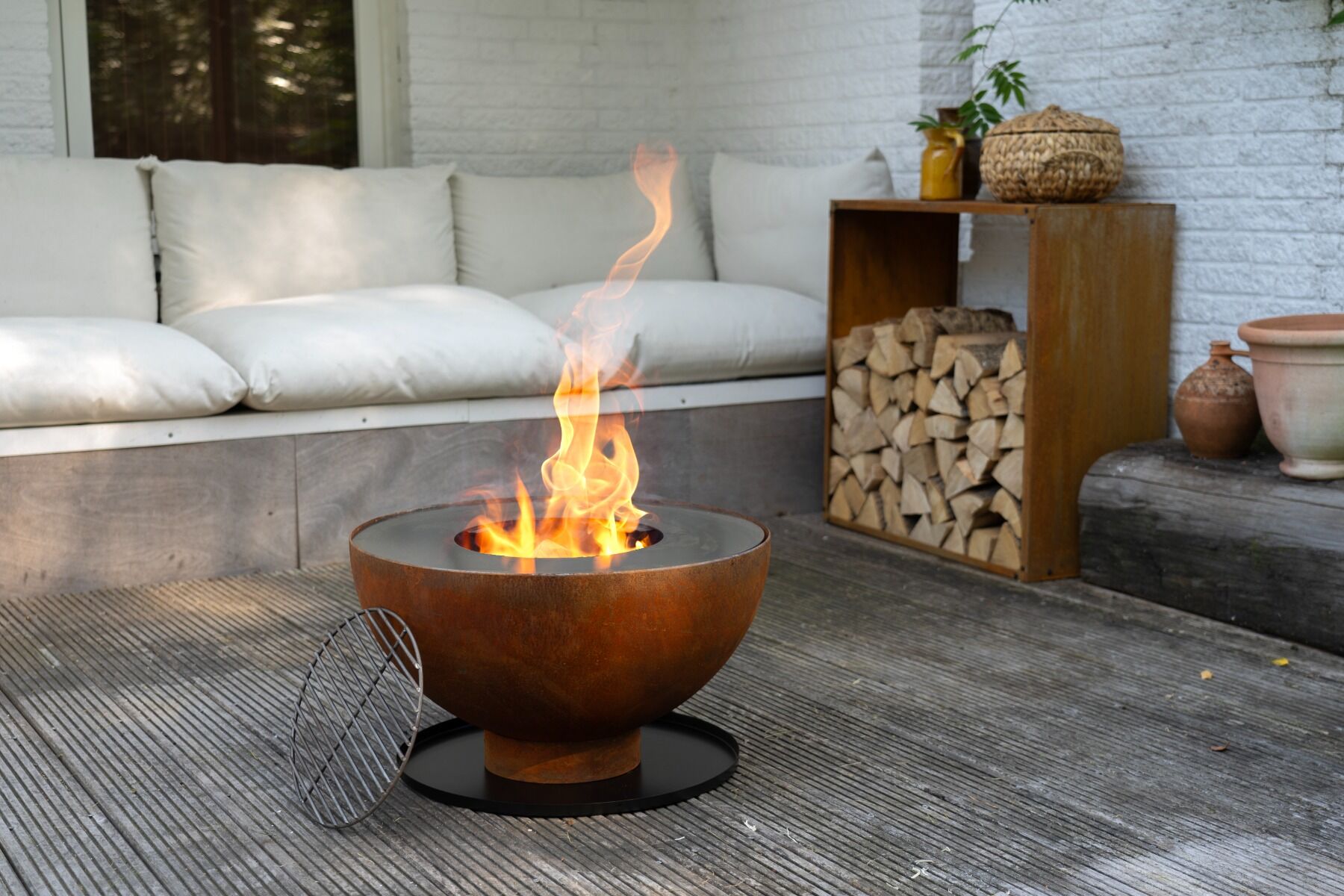 HEAT Gystad Fire Pit with Plancha Ø60 cm