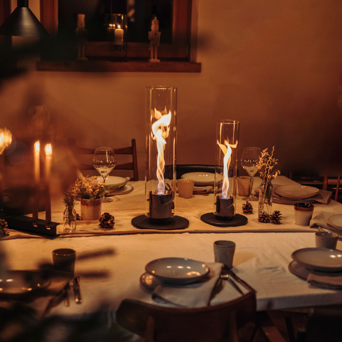 Höfats SPIN table fire