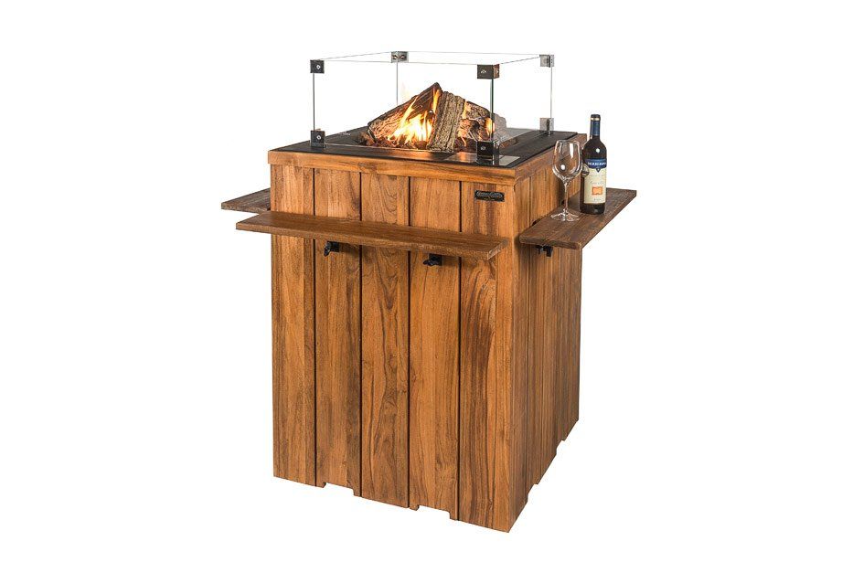 Happy C. Standing Table Teak Wood Anthracite