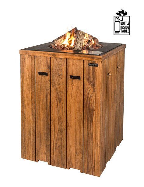 Happy C. Standing Table Teak Wood Anthracite