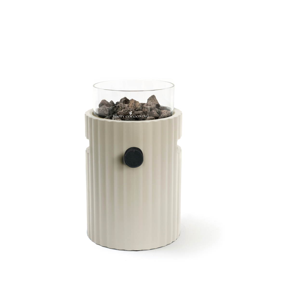 Happy Cocooning table burner Lumi Rib oyster beige