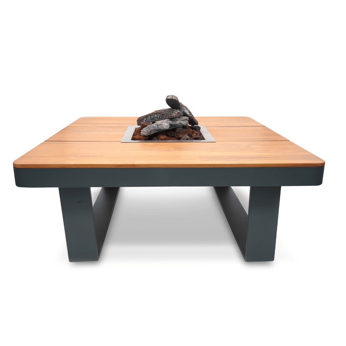 Happy Cocooning fire pit table Horizon 95 smokey anthracite