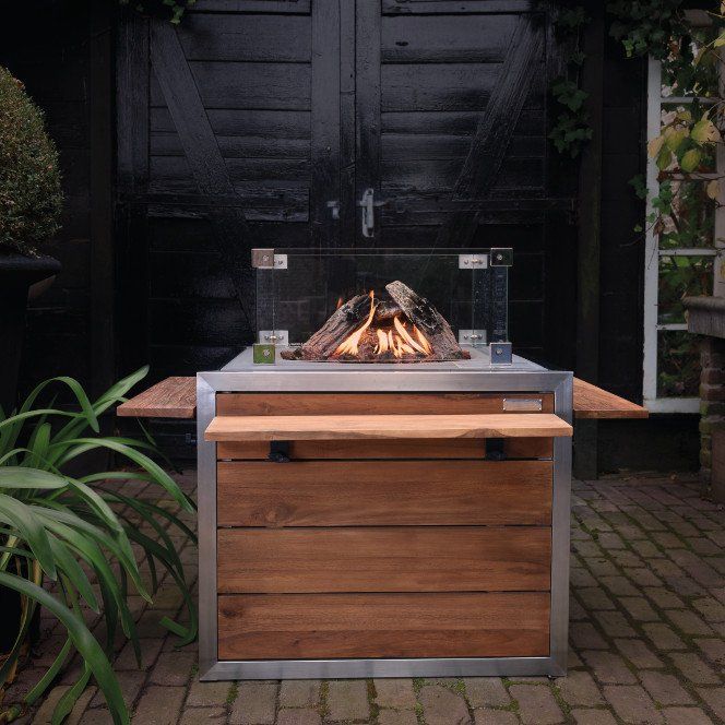 Happy Cocooning fire table square (black)-Lounge &amp; Dining