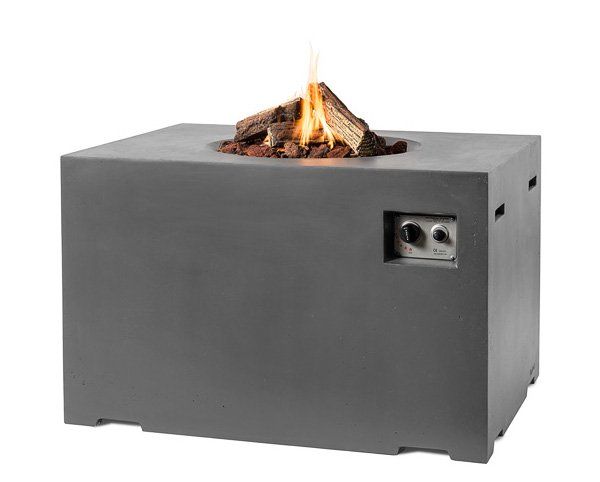 Happy C. Firetable Rectangular Anthracite L&D