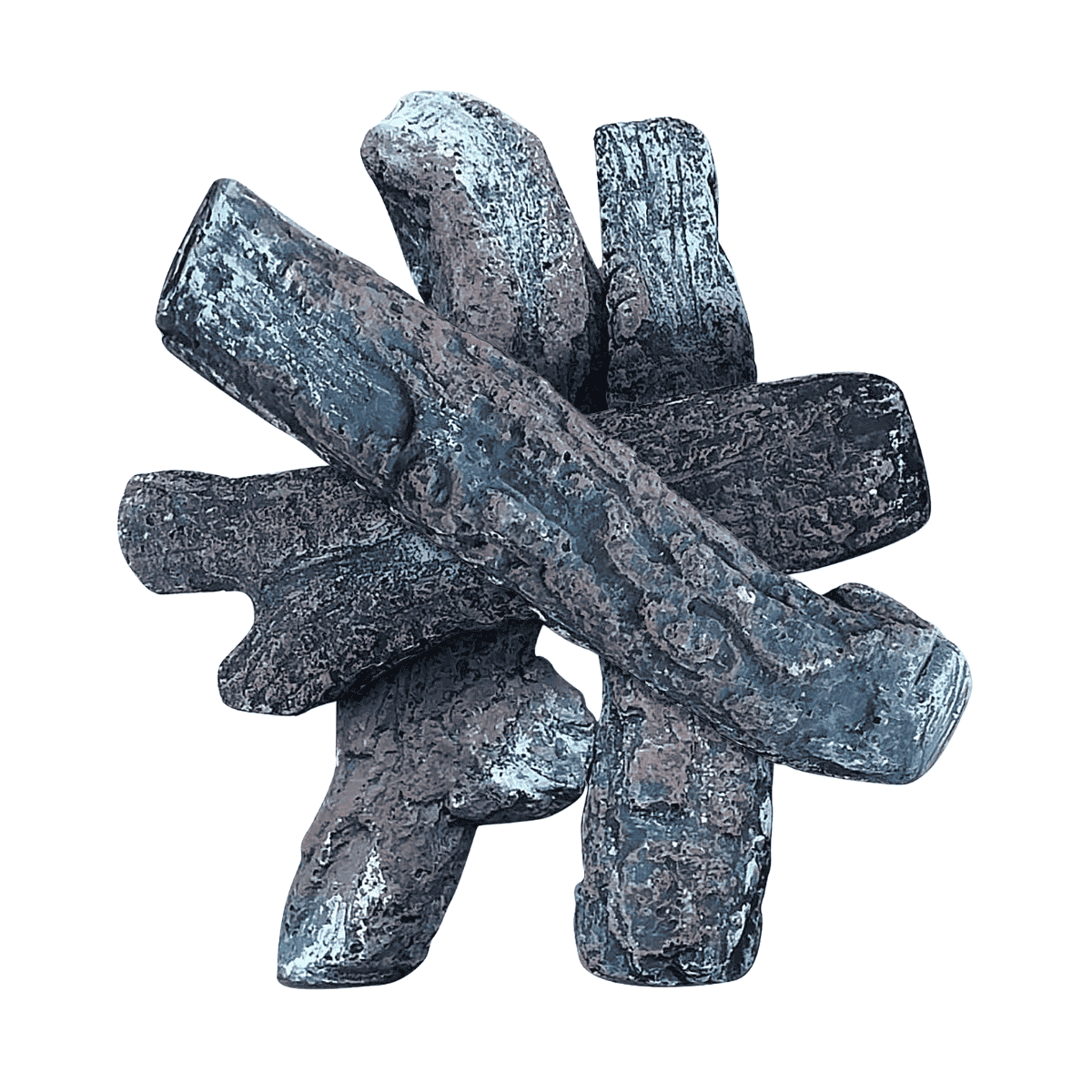 Happy Cocooning ceramic wood logs (4 pieces)