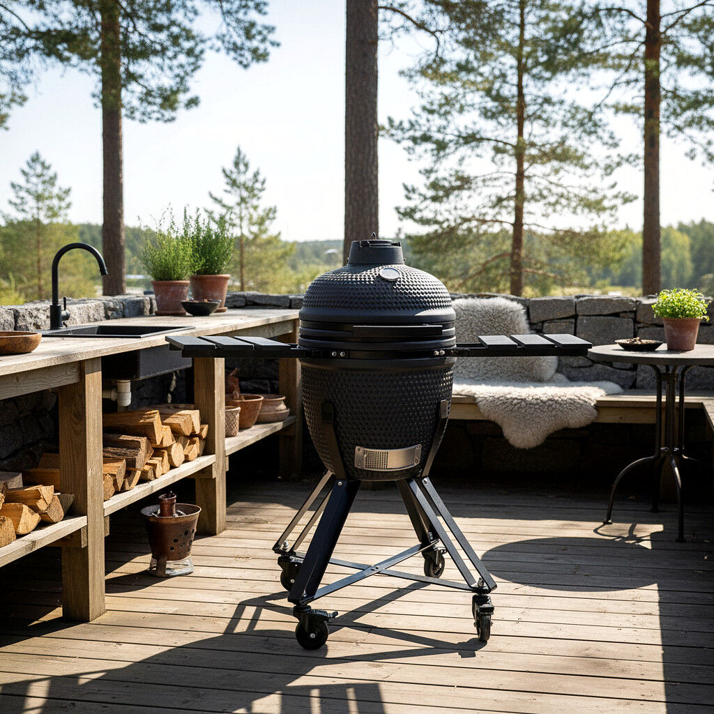 HEAT Premium kamado grill Fyregg 18 black