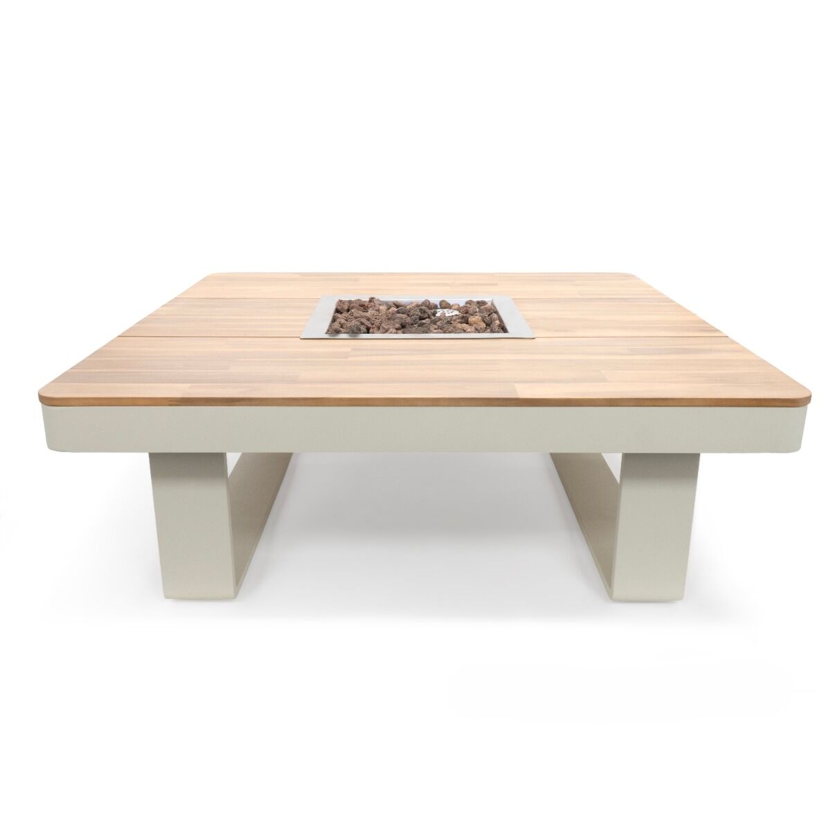 Happy Cocooning fire pit table Horizon 95 oyster beige