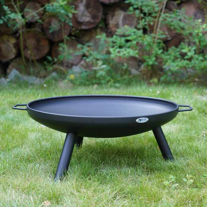 HEAT Fire Bowl Classic Ø 60 cm Feet & Handle Black