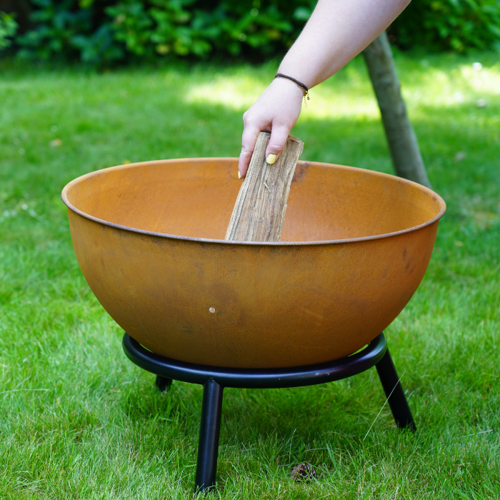 HEAT Fire Pit on Legs Kappa Rust Ø56 cm
