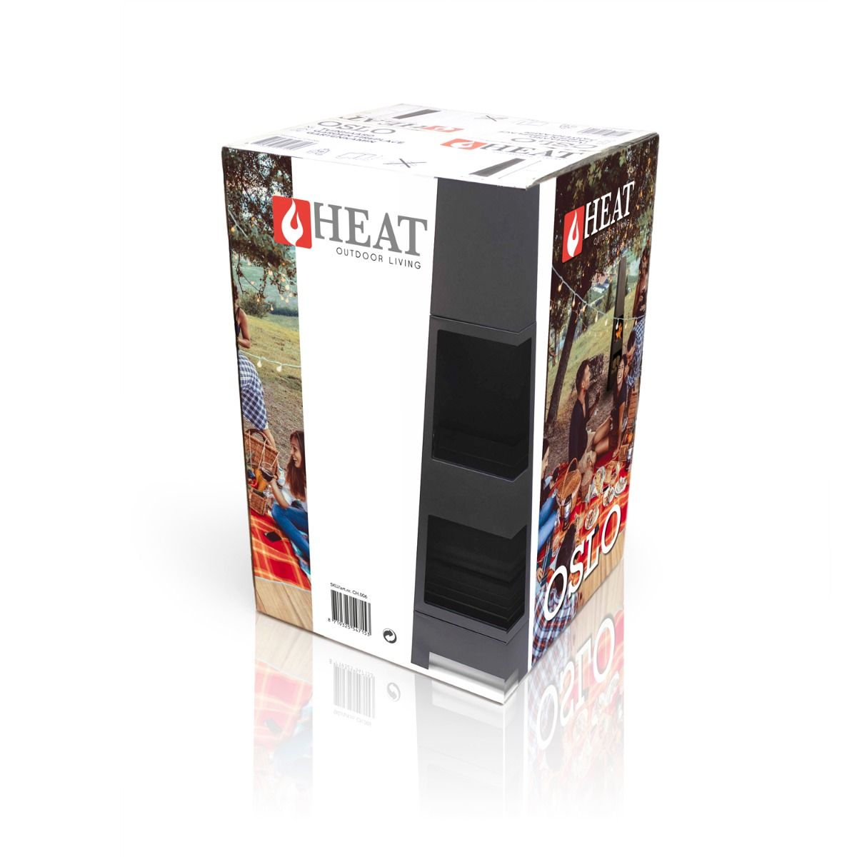 HEAT Oslo Fireplace with Wood Storage HEAT Oslo Fireplace with Wood Storage