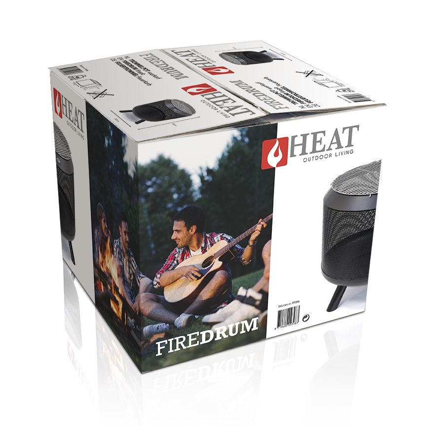 HEAT Fire Drum with Grill