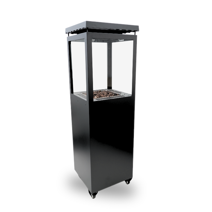 HEAT Outdoor Living Utevarme Terrace Fireplace Black