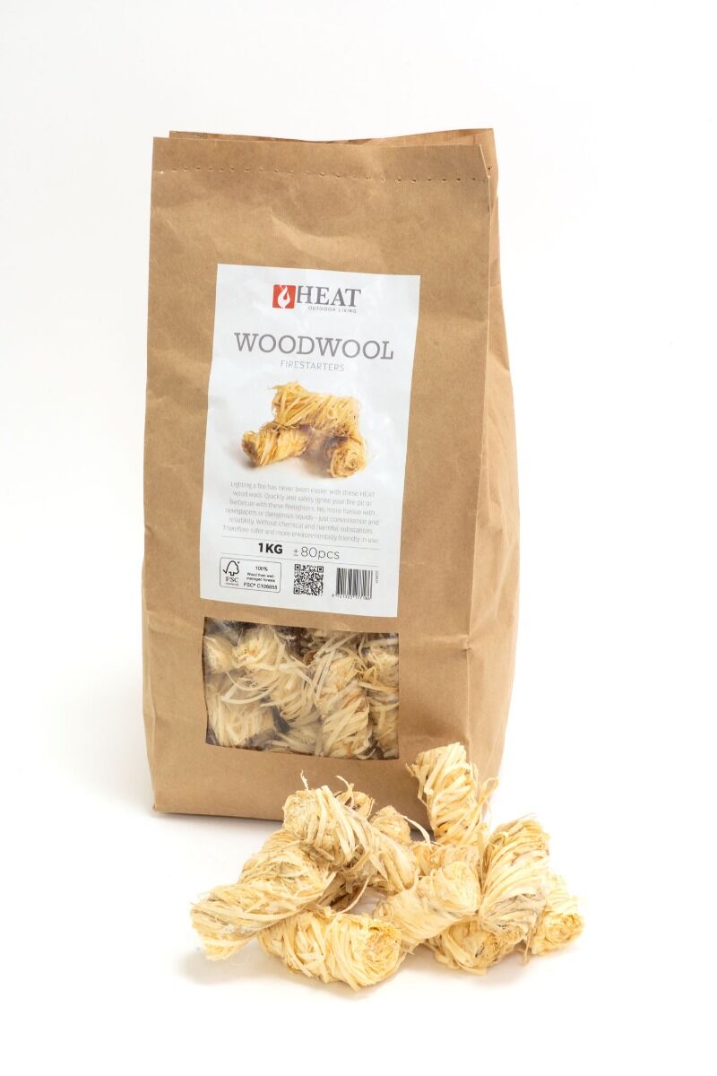 HEAT Outdoor Living Wood Wool Firelighters 1 kg