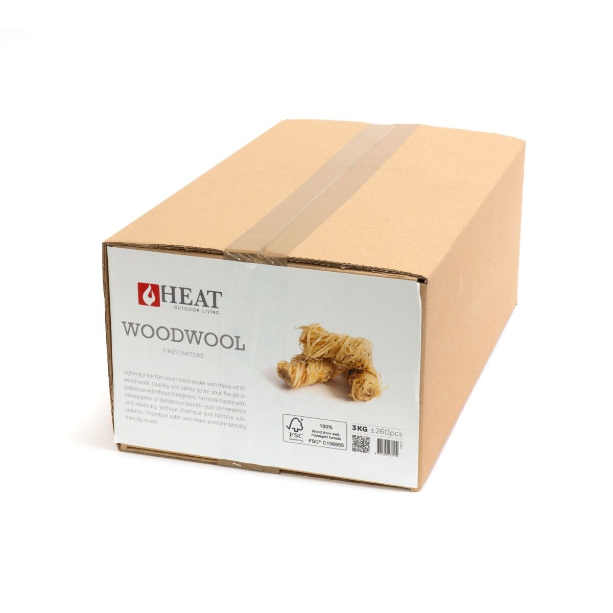 HEAT Outdoor Living Wood Wool Firelighters 3 kg