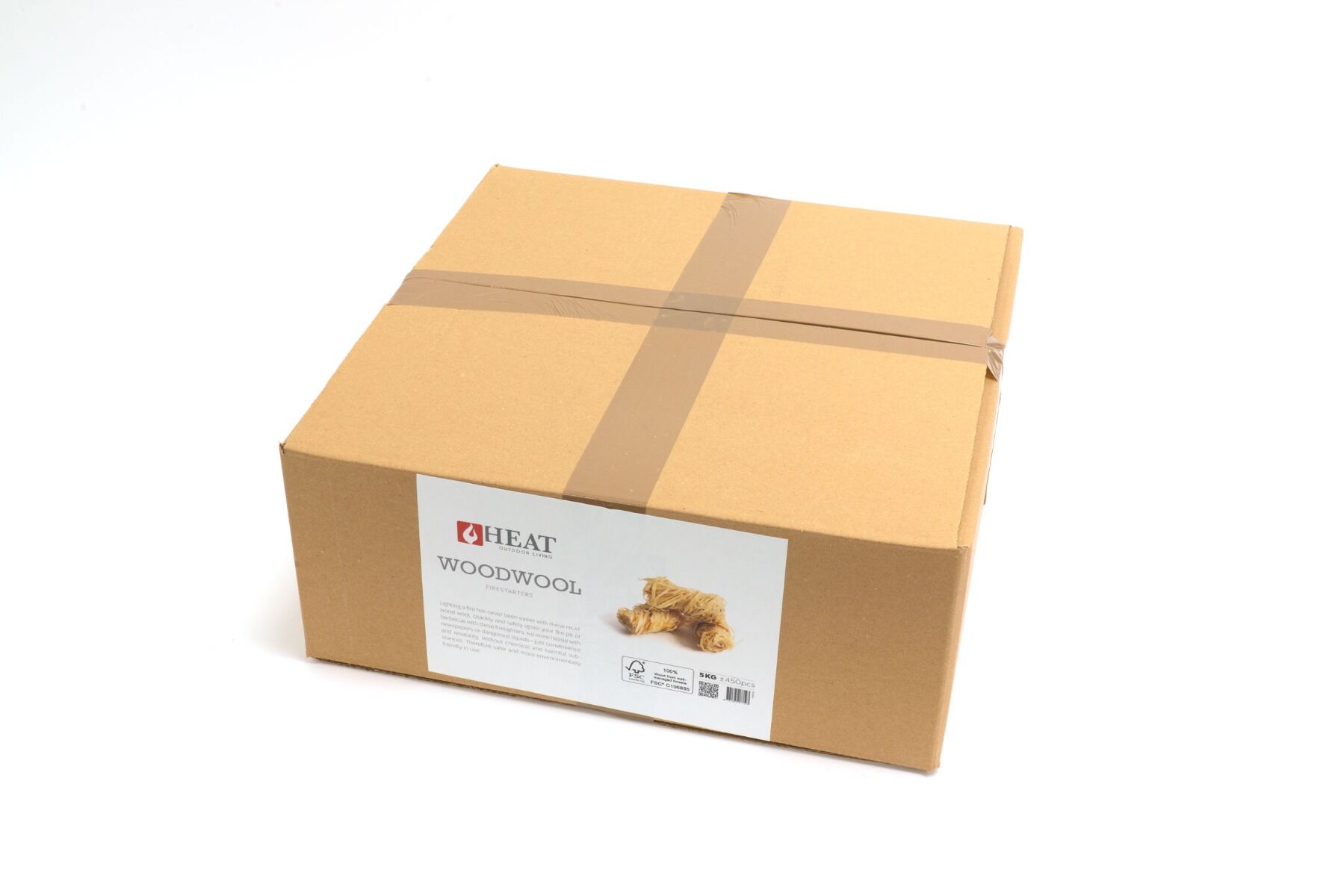 HEAT Outdoor Living Wood Wool Firelighters 5 kg - 450 pieces