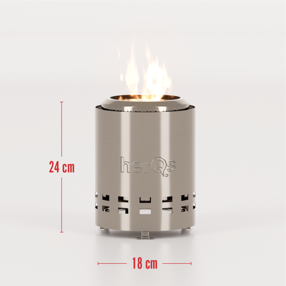 herQs Smokeless Fire Pit Mighty