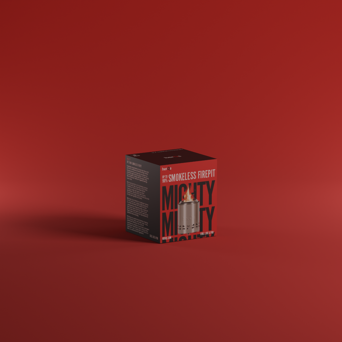 herQs Smokeless Fire Pit Mighty